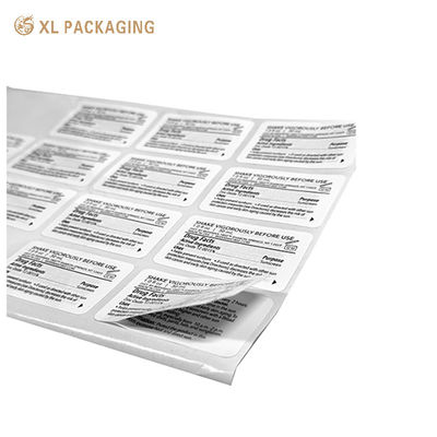 Adesivos frágeis de papel à prova d'água para embalagens de papelão e caixa