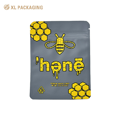 Embalagem XL Adesivo de Papel Personalizado Rótulo Impresso Personalizado 3.5 Mil Mylar Saco com Zíper Embalagem de Alimentos Plástica Stand Up Pouch
