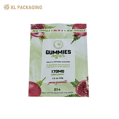 Sacos Ziplock Resealable 1g 3.5g 4g Mylar da etiqueta de papel feita sob encomenda da prova do cheiro