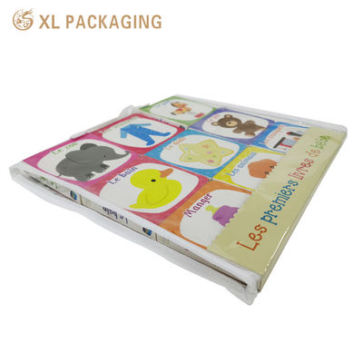Livro de tabuleiro infantil personalizado com papelão rígido de 1,5 a 3 mm de espessura, tinta de soja não tóxica e páginas resistentes a rasgos