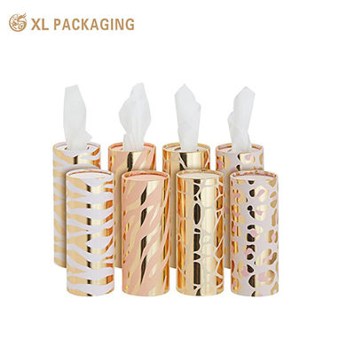 Virgin Wood Pulp 2-Ply Disposable Tissue Tube with Matte Waterproof Lamination and Cup Holder Compatible Design