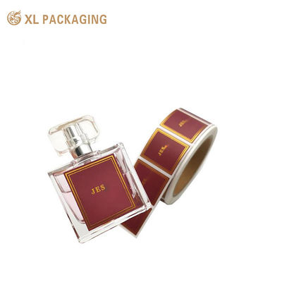 Embalagem XL Etiquetas em papel personalizadas Etiquetas retangulares Embalagem à prova d'água Etiquetas em vinil Etiquetas para garrafas de perfume personalizadas