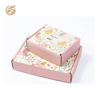 Caixas de correio personalizadas laminadas mate em cores inteiras Imprimir seu próprio design Caixa de embalagem de presente interior branca para roupas
