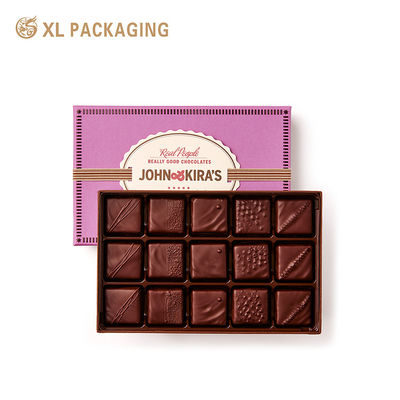 Caixa de chocolate de papel Kraft no atacado com almofadas - embalagem ecológica personalizável para biscoitos e salgadinhos