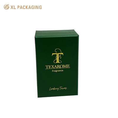 Hot Stamping Luxury Custom Perfume Box Perfume Cosmetic Packaging Paper Box Com Custom Logotipo Forma da Base da Coberta