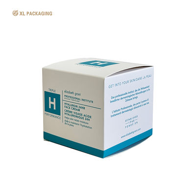 Embalagem XL  Fabricação de caixa de cartão dobrável cosmética impressa Caixa de papel cartão branco de luxo Embalagem para cuidados com a pele Logotipo personalizado Ecológico para embalagem de cosméticos para cuidados com a pele