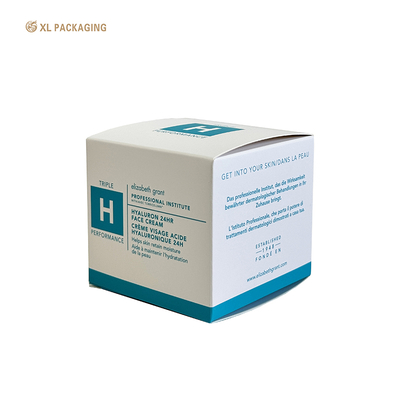 Embalagem XL  Fabricação de caixa de cartão dobrável cosmética impressa Caixa de papel cartão branco de luxo Embalagem para cuidados com a pele Logotipo personalizado Ecológico para embalagem de cosméticos para cuidados com a pele