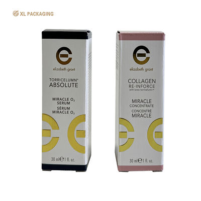 Caixa de embalagem corrugada dobrável para cosméticos para cuidados com a pele