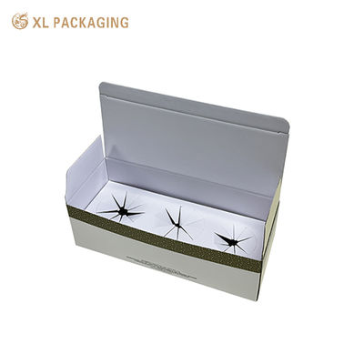 Custom Printed All-in-One Foldable Skincare Mailer Box Flat Shipping Corrugated Packaging Box Matte Lamination Hot Stamping Logotipo de ouro
