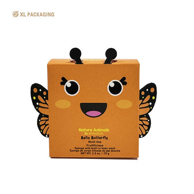 Caixa de presente dobrável econômica em formato de animal com material seguro para alimentos e fácil montagem para biscoitos, doces e chocolate