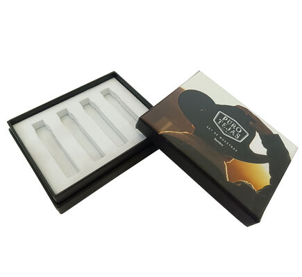 Caixa feita sob encomenda luxuosa do perfume da descoberta ajustada para o empacotamento da garrafa da fragrância 2ml