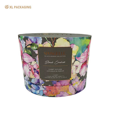 3 Pieces Oval Cylinder Gift Box, Custom Paper Tube Box for Diffuser Perfume Packaging with White Insert