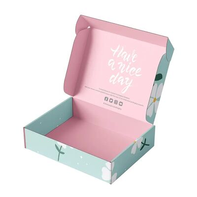 Printed Roll End Tuck Front E-Flute Corrugated Mailer Box for Ecommerce Subscription Packing
